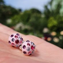 Load image into Gallery viewer, Cercei &quot;In love with pink&quot; cu cristale Swarovski - Cod Produs CE221
