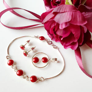 Set "Mini Pearls Preciosa" din argint cu perle Preciosa - Cod Produs SE158