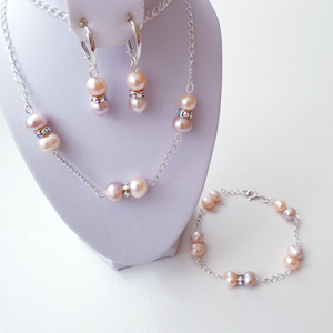 Set "Dream Pearls" din argint cu perle de cultura - Cod produs SE96