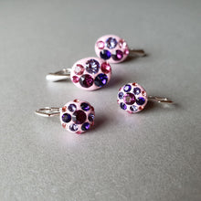Load image into Gallery viewer, Set cercei &quot;In love with pink&quot; din argint 925 cu cristale Swarovski

