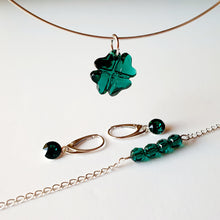 Load image into Gallery viewer, Set &quot;Emerald Wish&quot; din argint 925 cu cristale Swarovski - Cod Produs SE161
