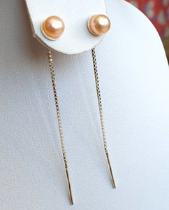Cercei "Dangle Pearl Earrings" din argint 925 cu perle de cultura - Cod produs CE65