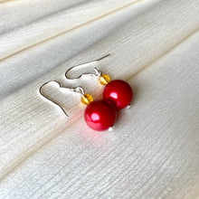 Load image into Gallery viewer, Cercei “Christmas Feeling” din argint cu perle si margele Preciosa - Cod Produs CE263
