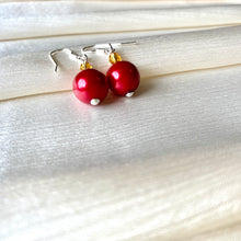 Load image into Gallery viewer, Cercei “Christmas Feeling” din argint cu perle si margele Preciosa - Cod Produs CE263
